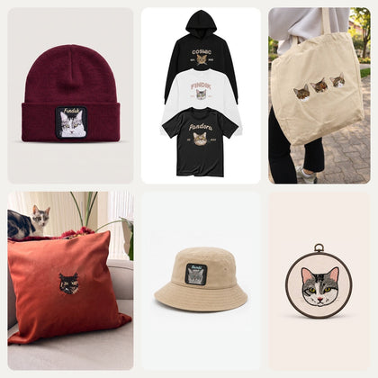 Cosmos Nakış tüm ürünler: nakışlı sweatshirt, tişört, kırlent, bere, şapka, çanta ve kasnak