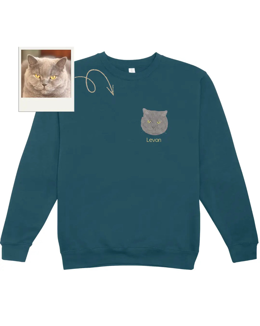 Kişiye Özel Minimal Pet Nakış