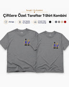 2'li Set Çiftlere Özel Taraftar Nakışı Sadece Tasarım