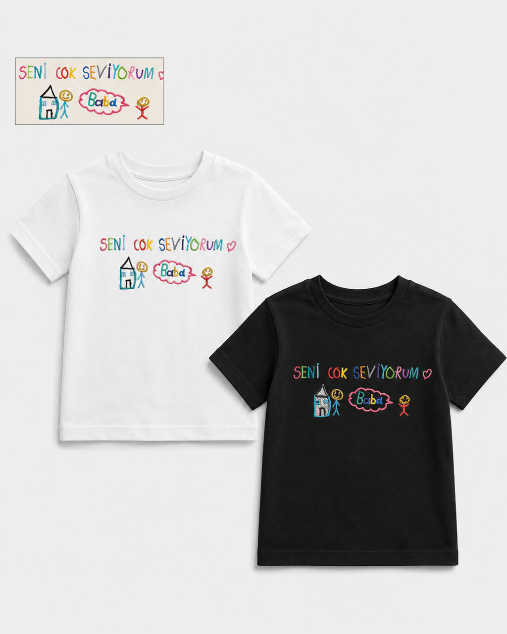Çizim Tasarımı Çocuk Tshirtü