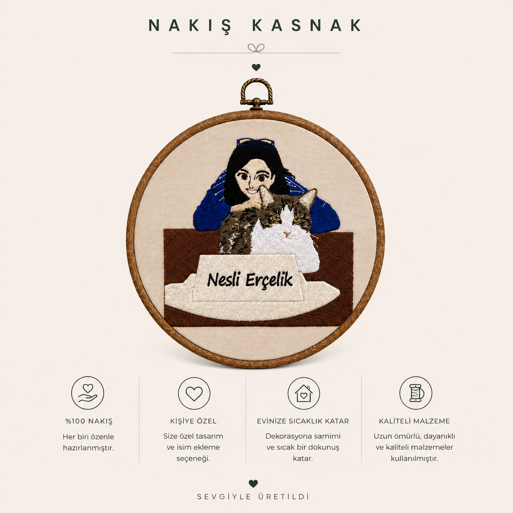 Özel Tasarımlı Kasnak Karikatür Tarzı