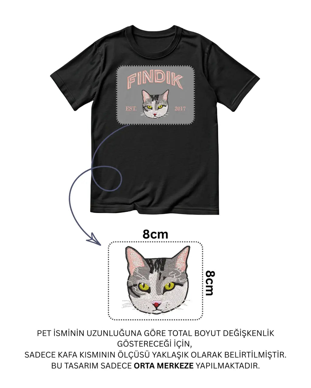 Fotoğraftan Özel Evcil Hayvan Nakışı