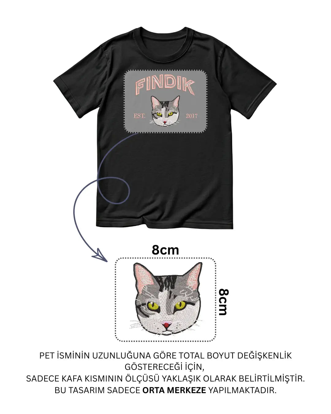 Fotoğraftan Özel Evcil Hayvan Nakışı