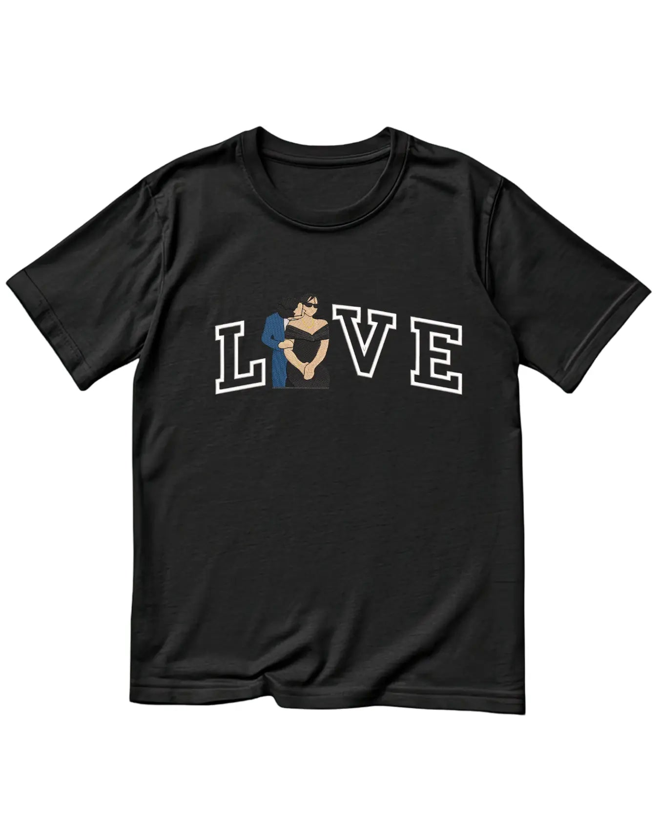 Fotoğraftan LOVE Temalı Çift Nakış