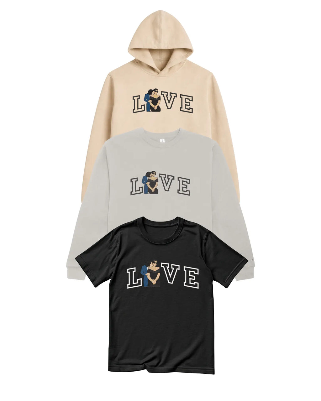 Fotoğraftan LOVE Temalı Çift Nakış