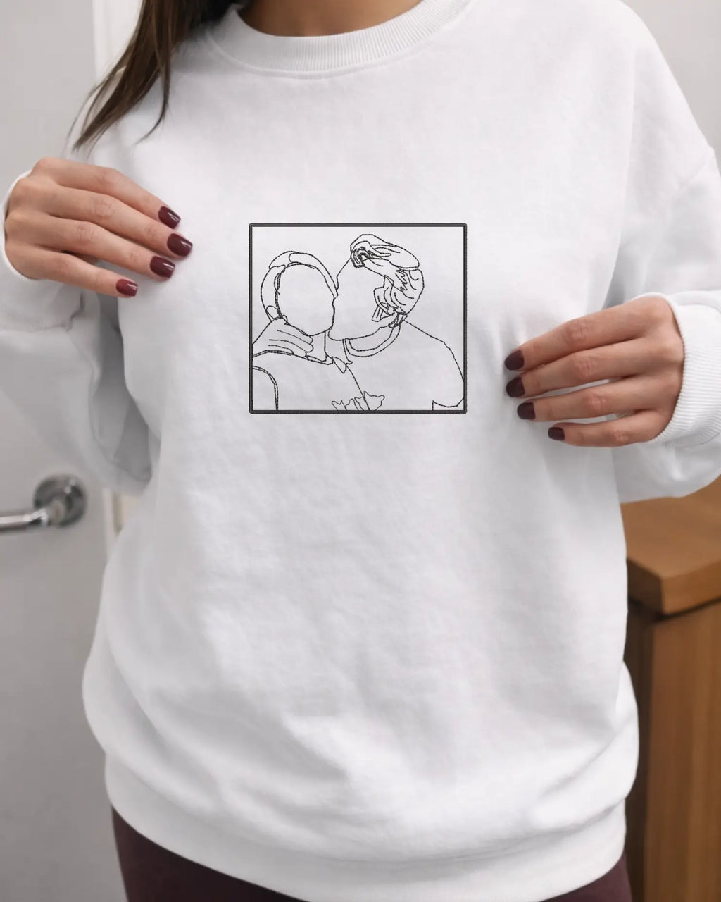 Kişiye Özel Çizgisel Portre Nakış