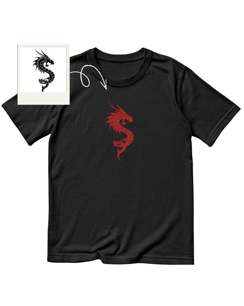 Fotoğraftan kişiye özel nakış tasarımlı t-shirt
