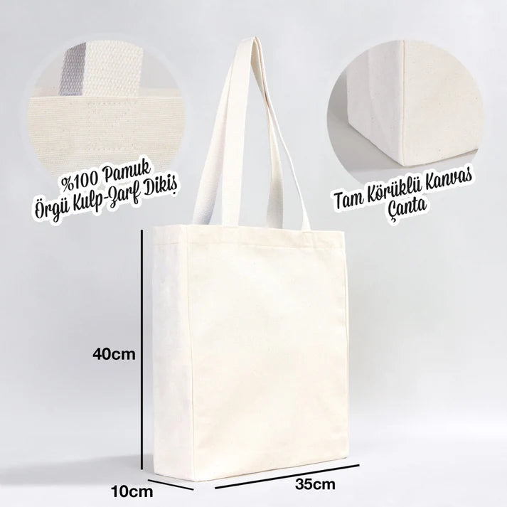Kişiye Özel Nakışlı Pet Kanvas Çanta